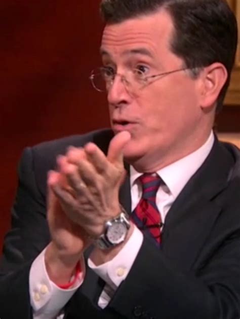 Stephen Colbert's new wrist watch 